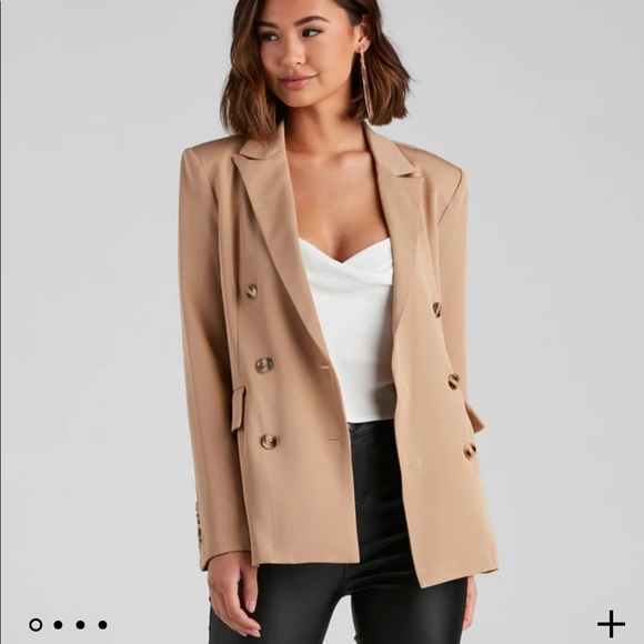 neutral/tan blazer - Picture 1 of 2